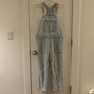 GAP Light Wash High Wasted Overalls